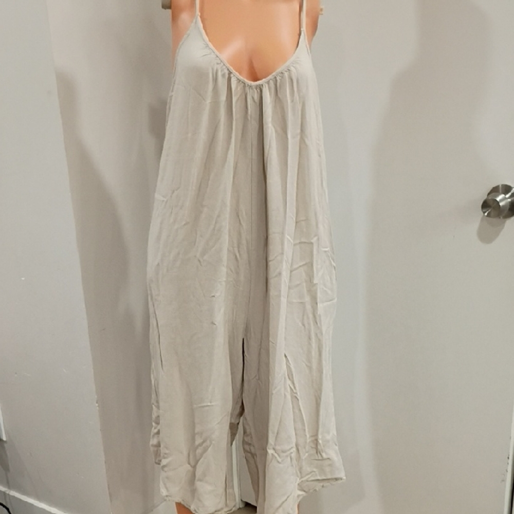 Chic Beige Jumpsuit